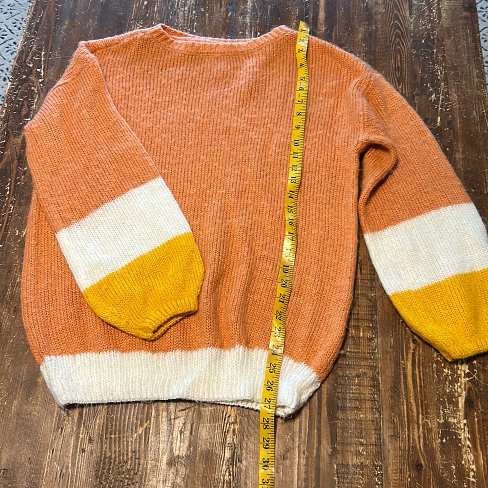 Orange Oversized Sweater